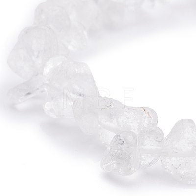 Natural Quartz Crystal Chips Beaded Jewelry Set SJEW-JS01232-05-1