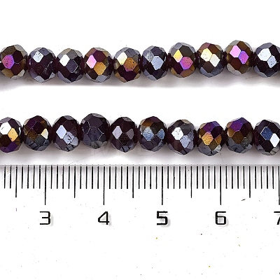 Baking Electroplate Glass Beads Strands LS-DGLA-A039-J6MM-B22-1