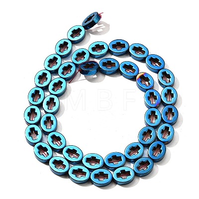 Electroplated Synthetic Non-magnetic Hematite Beads Strands G-L613-Z01-02-1