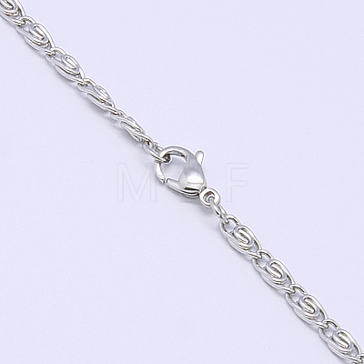 Myriad Stainless Steel Necklace Jewelry Findings X-NJEW-483L-9-1