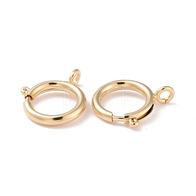 Eco-friendly Brass Spring Ring Clasps KK-D082-01D-G-1