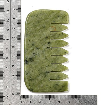 Natural Xiuyan Jade Massage Combs AJEW-K045-01B-1