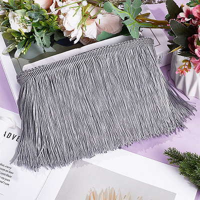 Polyester Fringe Tassel Trim DIY-WH0320-56B-1