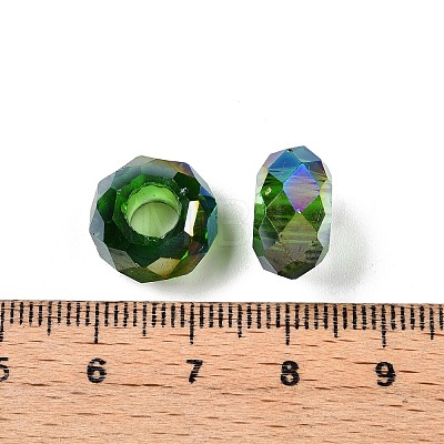 Transparent Glass European Beads GPDL-N005-D14mm-A11-1