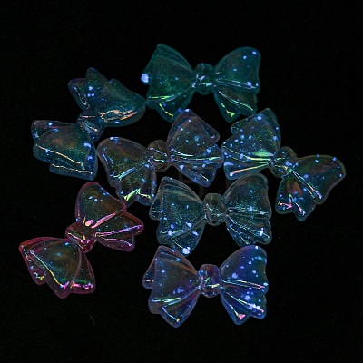 UV Plating Luminous Acrylic Beads MACR-D024-21-1
