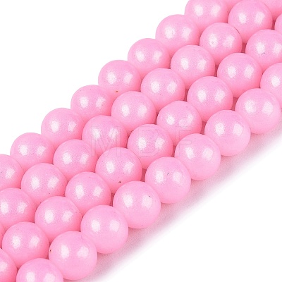 Baking Paint Glass Pearl Beads Strands DGLA-ZX001-05B-10-1