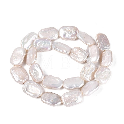 Natural Baroque Pearl Keshi Pearl Beads Strands PEAR-S020-D15-1