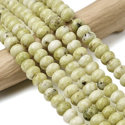 Natural Yellow Turquoise(Jasper) Beads Strands G-A280-A02-02-1