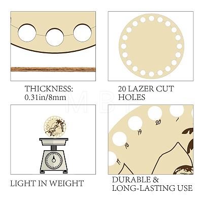 Poplar Wood Thread Winding Boards DIY-WH0360-010-1