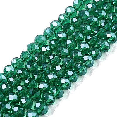 Electroplate Glass Beads Strands EGLA-A044-T4mm-A18-1