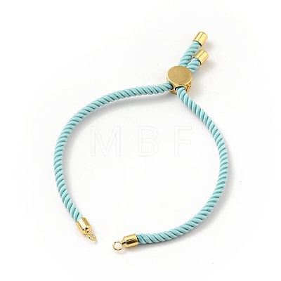 Half Finished Twisted Milan Rope Slider Bracelets FIND-G032-01G-04-1