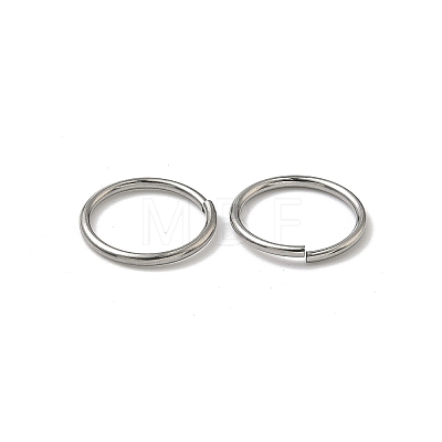 Tarnish Resistant 304 Stainless Steel Open Jump Rings STAS-J013-14xx1.2mm-01-1