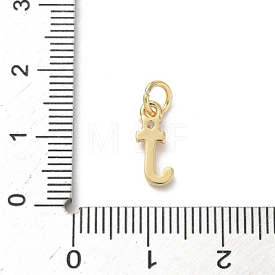 Brass Pave Clear Cubic Zirconia Charms KK-A273-01G-J-1