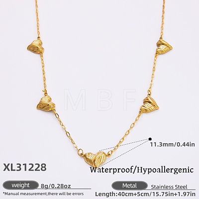 316L Surgical Stainless Steel Link Chain Necklaces for Women FS-WGE9B28-04-1