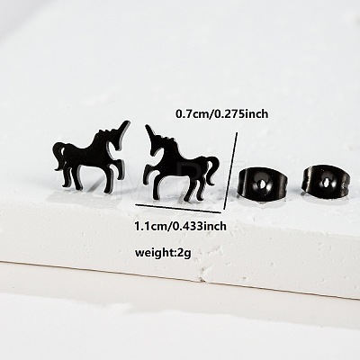 201 Stainless Steel Stud Earrings FS-WGB18B1-36-1