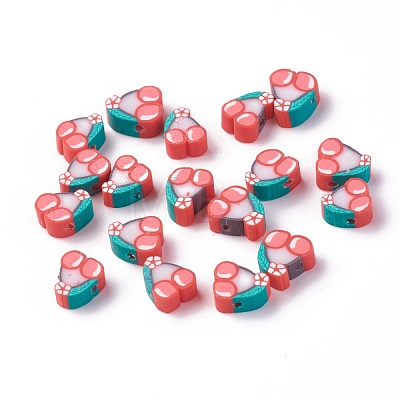 Handmade Polymer Clay Beads CLAY-R069-01A-1