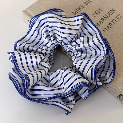 Striped Beach Vacation Style Polyester Elastic Hair Ties DH6221-1-1