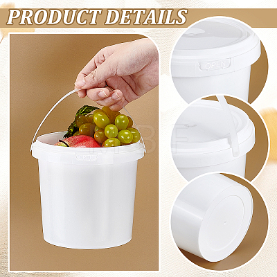 12Pcs Plastic Storage Bucket AJEW-TW0001-22B-1