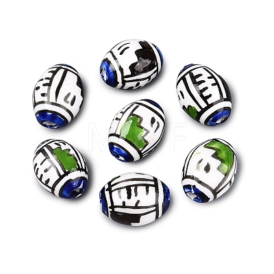 Handmade Porcelain Beads PORC-Q007-08B-1