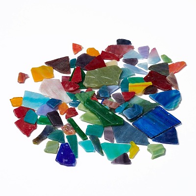 Mosaic Tiles Glass Cabochons DIY-P044-01-1