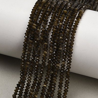 Natural Golden Sheen Obsidian Beads Strands GG-CBAA9B4-A02-02-1
