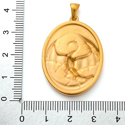 Religion Golden Tone 304 Stainless Steel Pendants STAS-K289-01G-03-1