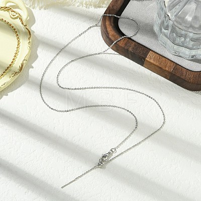 1mm Rack Plating Brass Cable Chain Adjustable Slider Necklaces for Women Men MAK-L044-04P-1