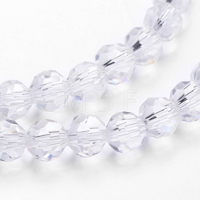 Transparent Glass Bead Strands X-GLAA-G013-10mm-72-1