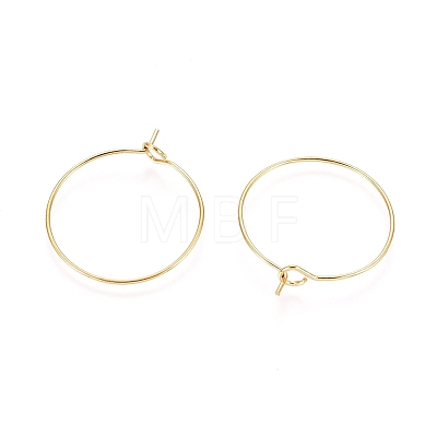 Ion Plating(IP) 316L Surgical Stainless Steel Hoop Earring Findings X-STAS-D164-06G-1