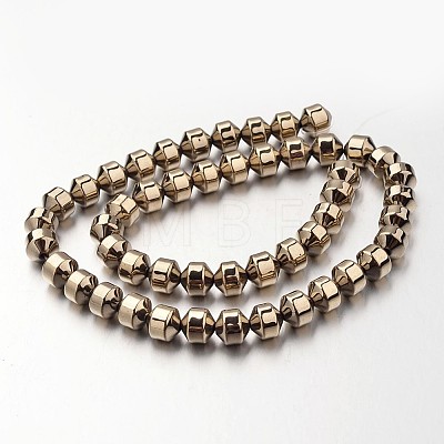 Electroplate Non-magnetic Synthetic Hematite Bead Strands G-F300-31B-06-1