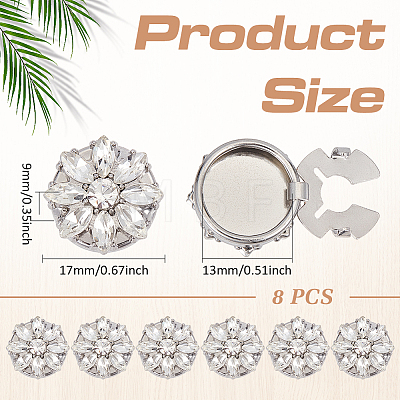 Alloy & Rhinestone Cufflinks FIND-FG0005-66P-03-1