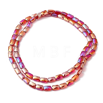 Transparent Electroplate Glass Beads Strands EGLA-I017-03-AB01-1