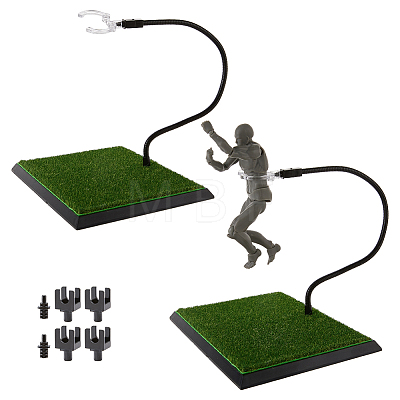 Adjustable Plastic Action Figure Display Holder ODIS-WH0030-317A-1