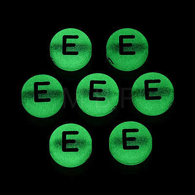 Luminous Frosted Acrylic Beads FACR-T008-02E-1