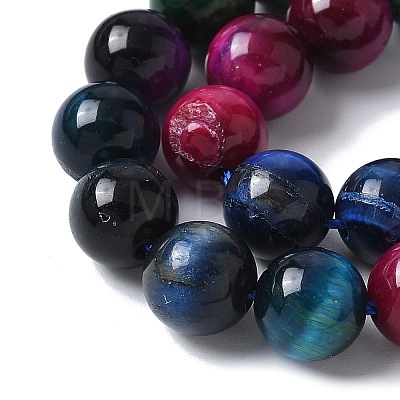 Natural Tiger Eye Beads Strands G-B133-A02-8MM-06-1