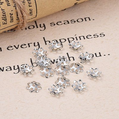 Multi-Petal Iron Bead Caps IFIN-YW0001-12P-1