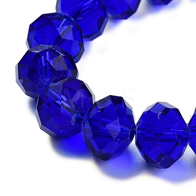 Handmade Imitate Austrian Crystal Faceted Rondelle Glass Beads X-G02YI0C5-1