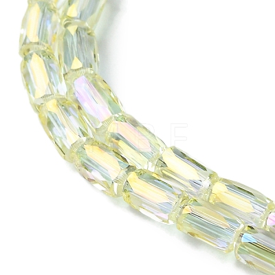 Electroplate Glass Beads Strands GLAA-Q101-02A-FR02-1