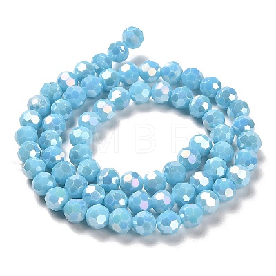 Opaque Glass Beads Stands LS-EGLA-A035-P8mm-B08-1