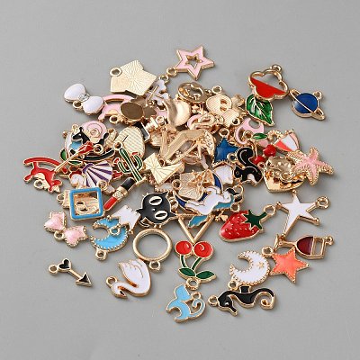 Zinc Alloy Enamel Pendants FIND-WH0609-37A-1