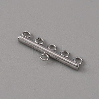 201 Stainless Steel Chandelier Component Links LS-STAS-WH0043-06D-P-1-1