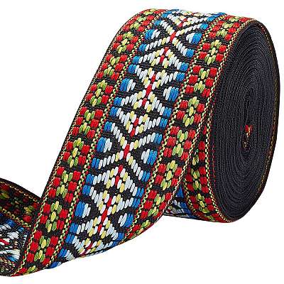 Ethnic Style Embroidery Polyester Ribbons OCOR-WH0067-64A-1