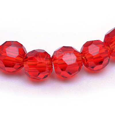 Transparent Glass Bead Strands LS-GLAA-R166-6mm-01D-1