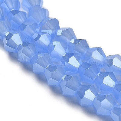 Imitation Jade Electroplate Glass Beads Strands LS-EGLA-F029-J4mm-A04-1