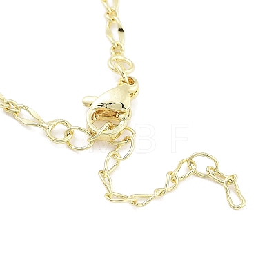 Brass Pendant Necklaces NJEW-B101-04G-01-1