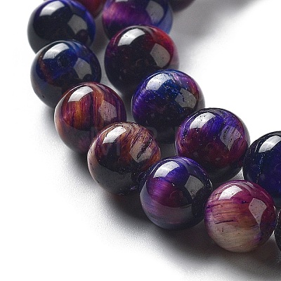 Natural Rainbow Tiger Eye Beads Strands G-NH0002-A01-B03-1