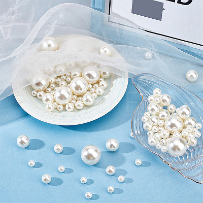ABS Plastic Imitation Pearl Beads KY-WH0001-028-1