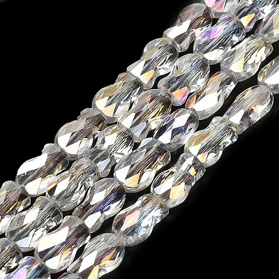 Electroplate Glass Beads Strands EGLA-P066-01A-AB08-1