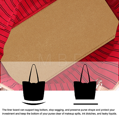   6Pcs 6 Styles Rectangle Felt Bag Bottom Shapers FIND-PH0010-49-1