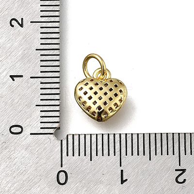 Brass Micro Pave Cubic Zirconia Pendants KK-C090-42G-01-1